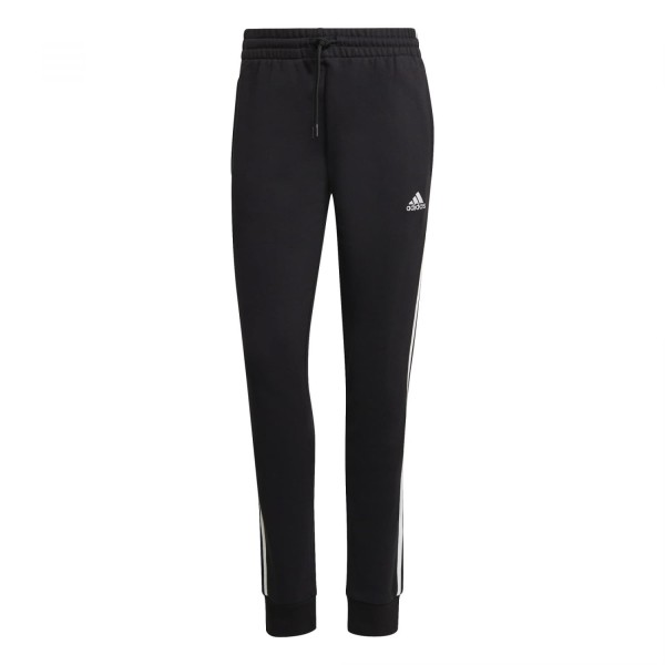 Adidas Damen 3-Streifen French Terry Jogginghose Sporthose schwarz-weiß