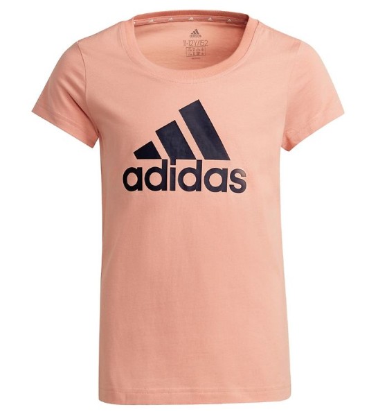 Adidas Mädchen Big Logo T-Shirt Freizeitshirt rosa-schwarz