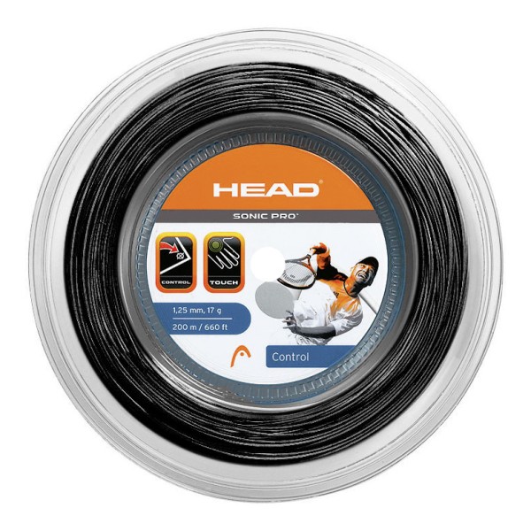 Head Sonic Pro 200m Saitenrolle schwarz